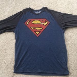 Superman 3/4 Sleeve Top